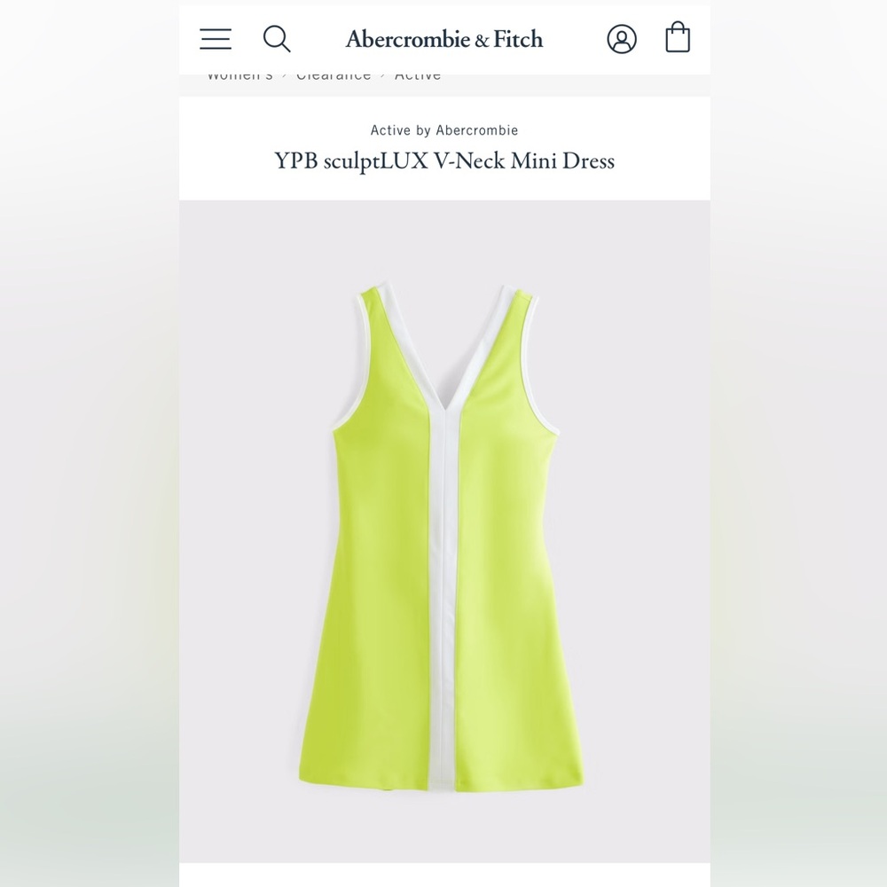 Abercrombie & Fitch YPB sculptLUX Active Dress - NWT